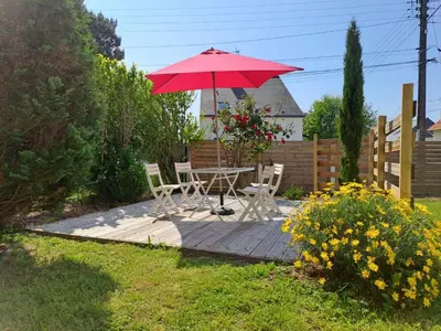 Jardin de l'établissement T2 charmant bord de mer Pornichet avec terrasse