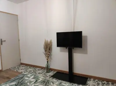 Télévision ou salle de divertissement dans l'établissement Studio privée de 24m2 à 20 min de Puy du fou