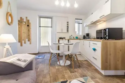 Cuisine ou kitchenette dans l'établissement Le Petit Clos, 3 étoiles