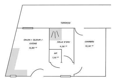 Plan de l'établissement Le Petit Clos, 3 étoiles