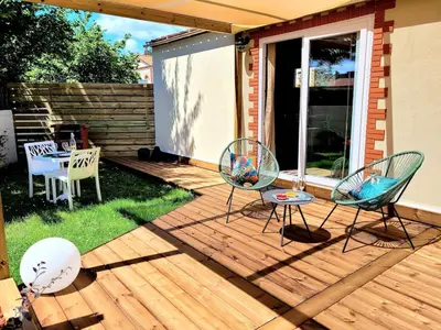 Jardin de l'établissement Copacabana TINY HOUSE studio terrasse jardin