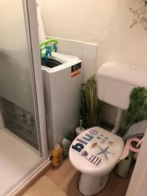 Salle de bains dans l'établissement Studio vue mer
