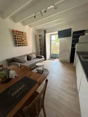 Cuisine ou kitchenette dans l'établissement L'escapade Clisson