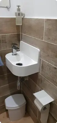 Salle de bains dans l'établissement Le Riadh
