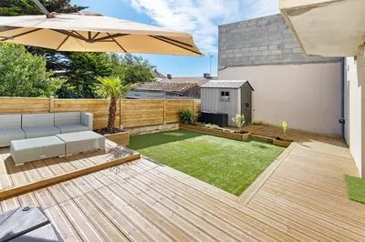 Jardin de l'établissement Appartement Face Mer