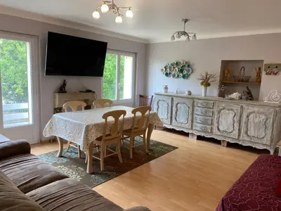 Coin salon dans l'établissement Vendée - Petite Maison de Vacances