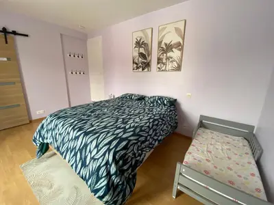 Un ou plusieurs lits dans un hébergement de l'établissement Vendée - Petite Maison de Vacances