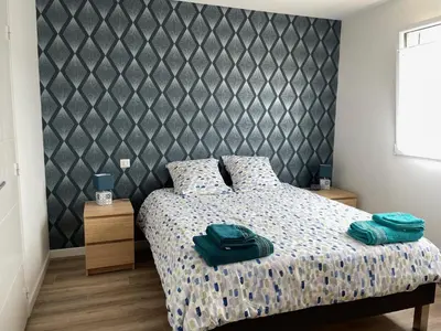 Un ou plusieurs lits dans un hébergement de l'établissement La Villa des Amarelles à Pornic - labellisée 3*