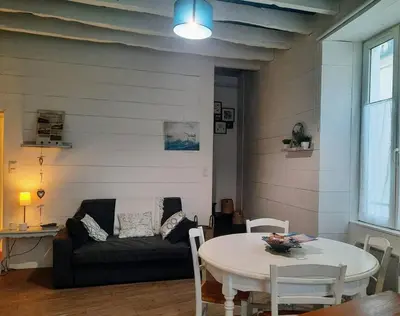 Coin salon dans l'établissement La Palme de Retz