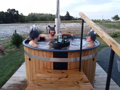 Boissons dans l'établissement Bain Nordique SPA - Tiny house à la campagne