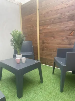 Plan de l'établissement Studio cosy avec terrasse, proche Chantiers et Airbus