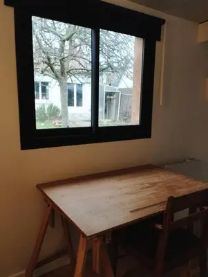 Plan de l'établissement Chambre indépendante avec SDB sur jardin, au calme