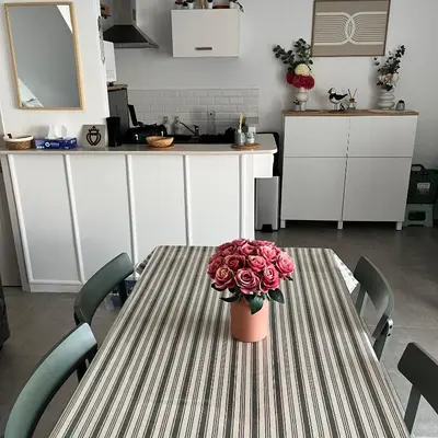 Cuisine ou kitchenette dans l'établissement Belle maison quartier calme proche plage mer