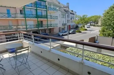 Balcon ou terrasse dans l'établissement Bright 56m near Pornichet's hypercentre
