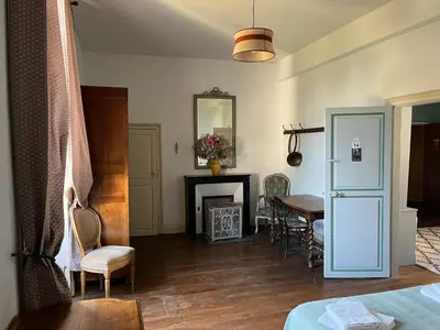 Un ou plusieurs lits dans un hébergement de l'établissement Gîte du Sacré-Coeur - Mauléon- proche Puy du fou