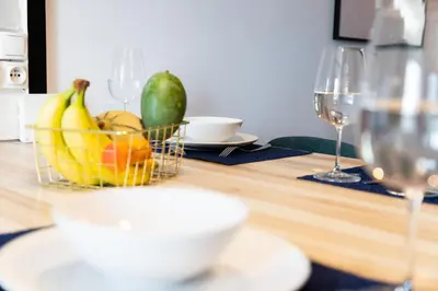 Boissons dans l'établissement Duplex T3 moderne et lumineux Angers