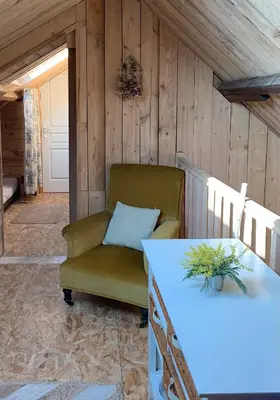 Coin salon dans l'établissement Hors Cadre/villa avec piscine