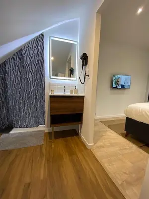 Télévision ou salle de divertissement dans l'établissement Myaka©Appartement Boho