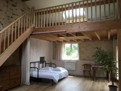 Un ou plusieurs lits dans un hébergement de l'établissement Loft Sud-Nantes