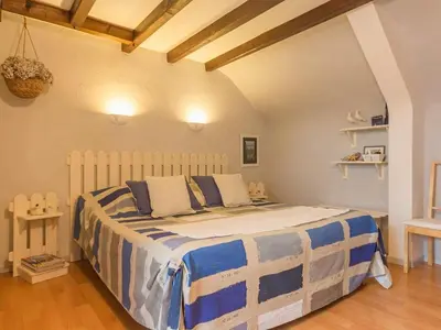 Un ou plusieurs lits dans un hébergement de l'établissement Confort et Tranquillité à Blain : Chambre Climatisée, Salle d'Eau Privative, Wifi et Vélos à Disposition - FR-1-306-1253