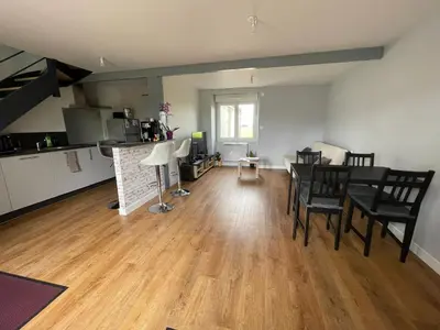 Cuisine ou kitchenette dans l'établissement Maison de 2 chambres proche A11 Ancenis, Logis du Château Rouge