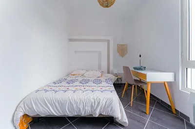 Un ou plusieurs lits dans un hébergement de l'établissement Coeur de ville #B2 - Centre ville, WIFI & NETFLIX - Proche transports - CHAMBRE PRIVEE dans logement partagé