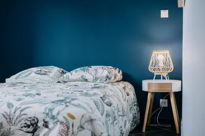 Un ou plusieurs lits dans un hébergement de l'établissement Coeur de ville #B3 - Centre ville - Chambre cosy privée - Logement partagé