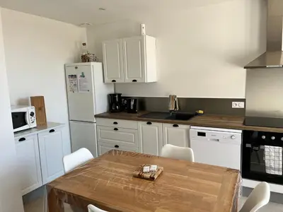 Cuisine ou kitchenette dans l'établissement Gîte O Petit Bouchon à 10 min du Puy du Fou