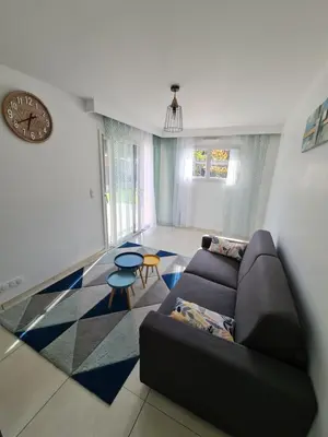 Coin salon dans l'établissement Villa Moderne et Intimiste, à Quelques Minutes de la Baie de la BAULE