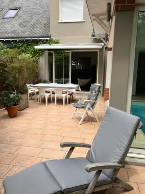 Terrasse ou espace extérieur de l'établissement la chaumine et ses plages