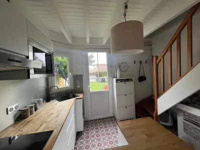 Cuisine ou kitchenette dans l'établissement Maison typique - Crève-coeur