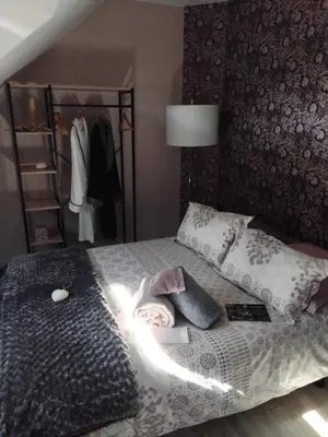 Un ou plusieurs lits dans un hébergement de l'établissement CHAMBRE CHAMPÊTRE