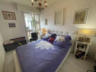 Un ou plusieurs lits dans un hébergement de l'établissement Appartement 2 pièces, 4 couchages, balcon, parking privé, proche plage - FR-1-224C-274