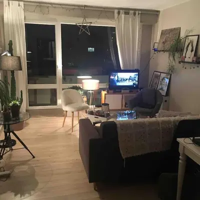 Télévision ou salle de divertissement dans l'établissement Bord de Loire - Île de Nantes (parking inclus)
