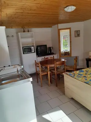 Cuisine ou kitchenette dans l'établissement Le Vintage