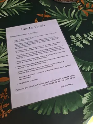 Plan de l'établissement Maison au calme à 10 km du Puy du Fou
