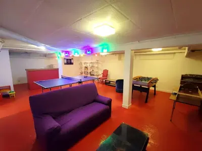 Coin salon dans l'établissement Gite LE 45 TOURS