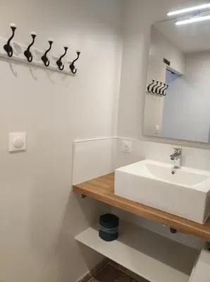 Salle de bains dans l'établissement Studio 30m2 La Cave - Les Gîtes du Lac - Proche Nantes avec Terrasse
