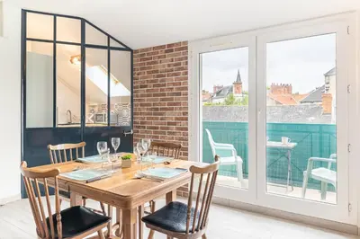 Balcon ou terrasse dans l'établissement L'Ingénieux - Appt près de la Place Zola
