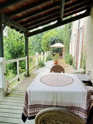 Balcon ou terrasse dans l'établissement Domaine de Frély