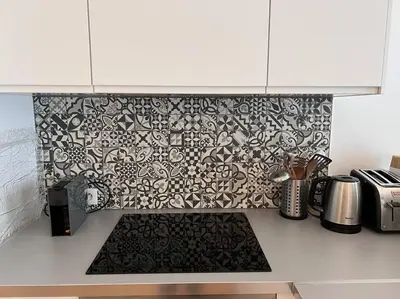 Cuisine ou kitchenette dans l'établissement Le Pawlina