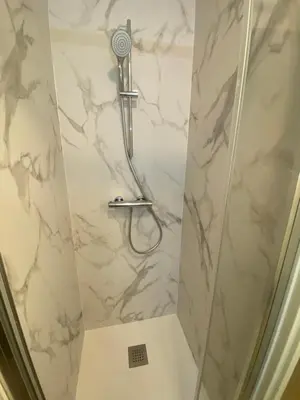 Salle de bains dans l'établissement Le studio de Manon