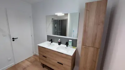 Salle de bains dans l'établissement Maison au porte de l'ile d'Yeu