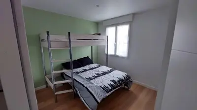 Un ou plusieurs lits dans un hébergement de l'établissement Maison au porte de l'ile d'Yeu