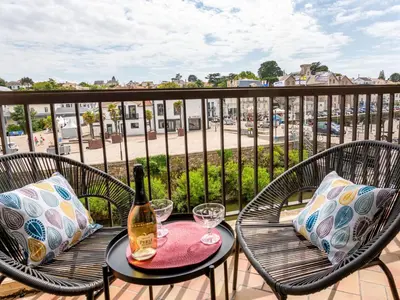 Balcon ou terrasse dans l'établissement Apartment Le Continental by Interhome
