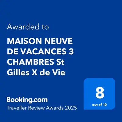 Certificat, récompense, panneau ou autre document affiché dans l'établissement MAISON 3 chbres 3 étoiles St Gilles X de Vie