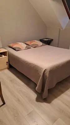 Un ou plusieurs lits dans un hébergement de l'établissement Location à Rieux, proche de Redon, parking, wifi