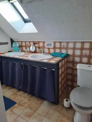 Salle de bains dans l'établissement Location à Rieux, proche de Redon, parking, wifi