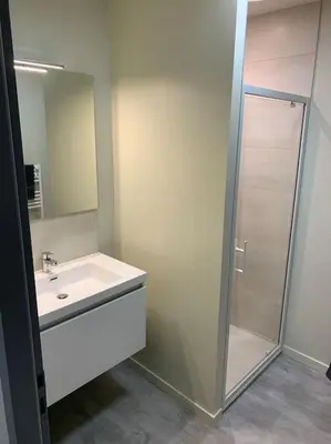 Salle de bains dans l'établissement Appartement Torii - Maulévrier Cholet Puy du Fou