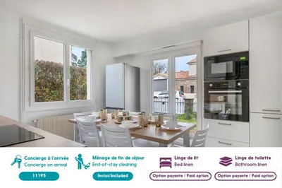 Cuisine ou kitchenette dans l'établissement Maison avec jardin à 500m de la plage Pornic
